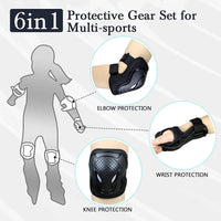 Protective Kids Knee and Elbow Pad Set for Sports