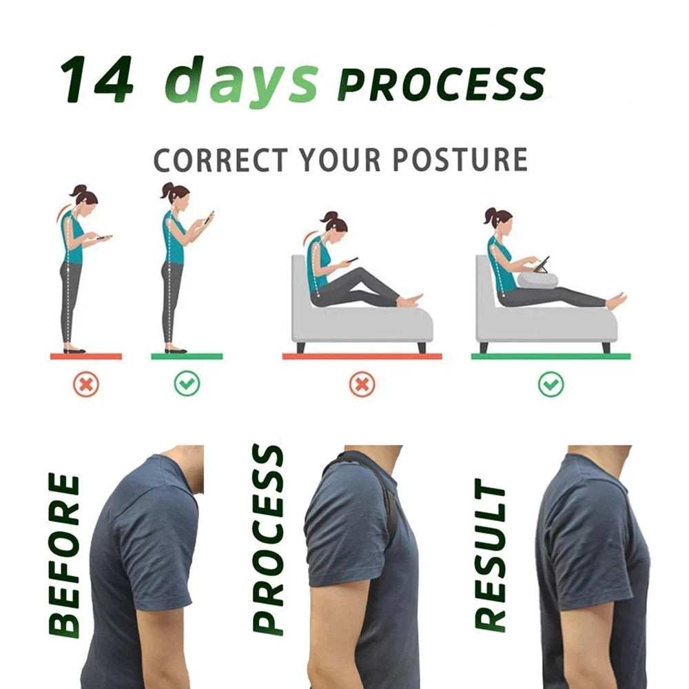 Adjustable Back Posture Corrector for Pain Relief - 10