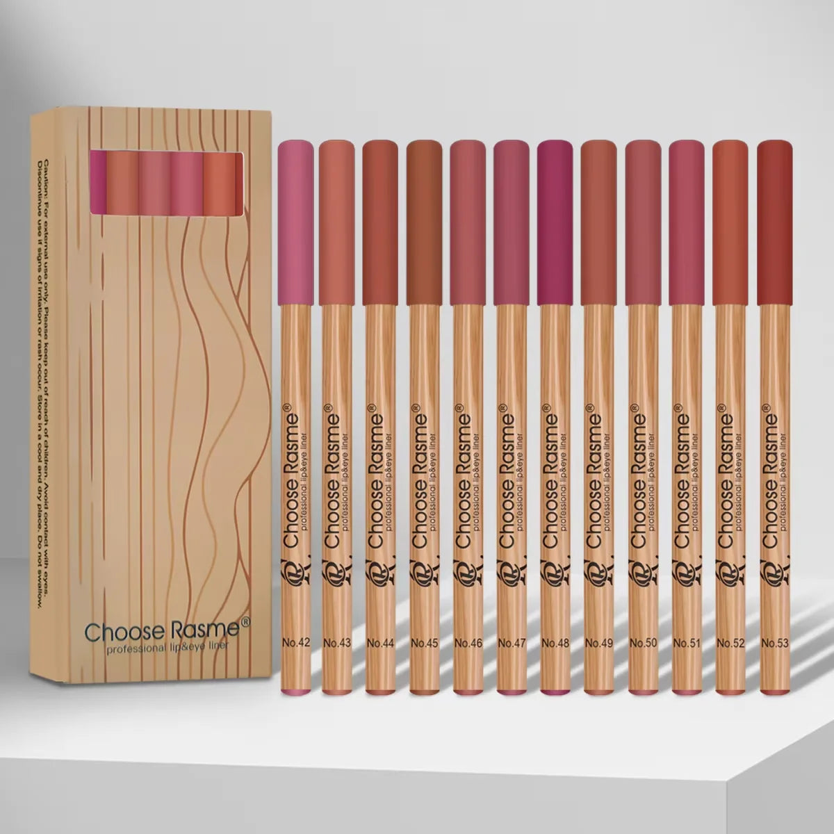 12-Piece Matte Waterproof Lip Liner Pencil Set - 10