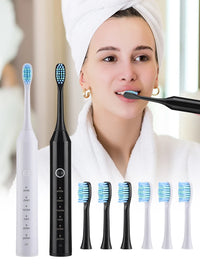 Rechargeable Sonic Electric Toothbrush with 6 Modes
