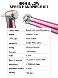4-Piece Dental Handpiece Kit with Air Motor