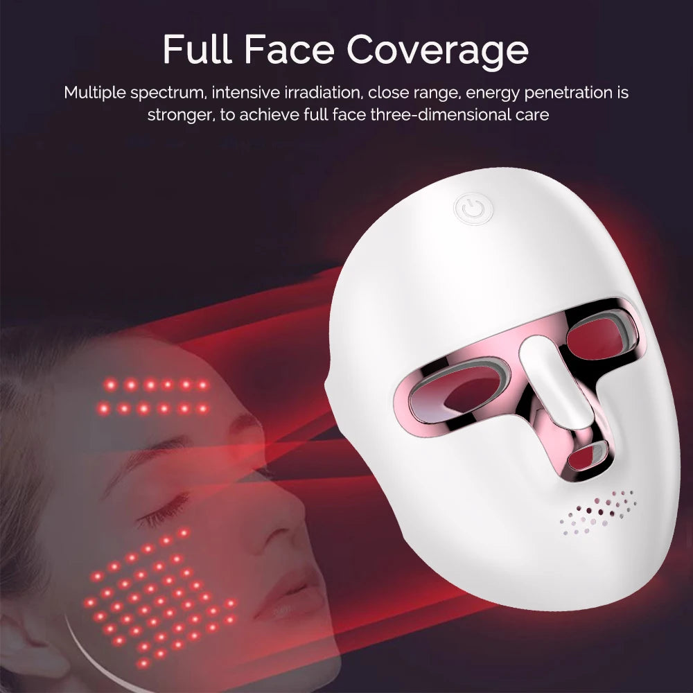 7-Color Photon LED Face and Neck Rejuvenation Mask - 20
