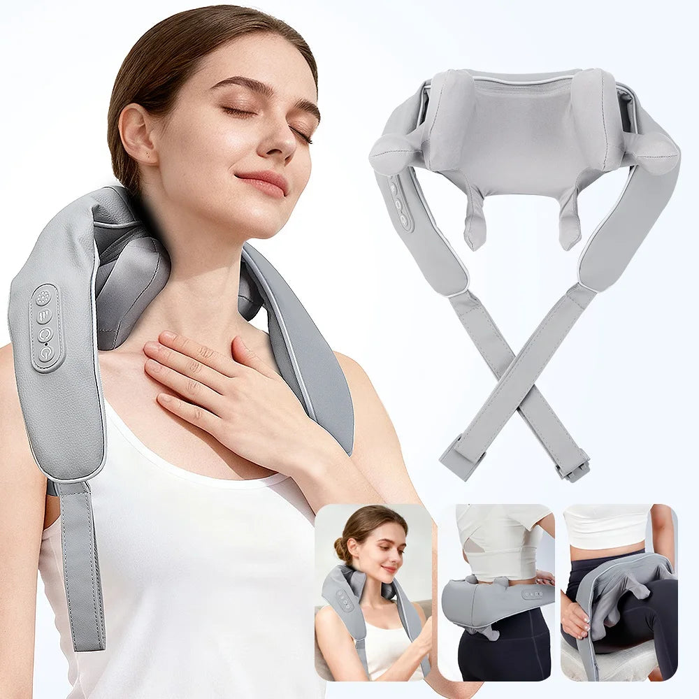 8-Head Deep Tissue Neck and Shoulder Massager - 12