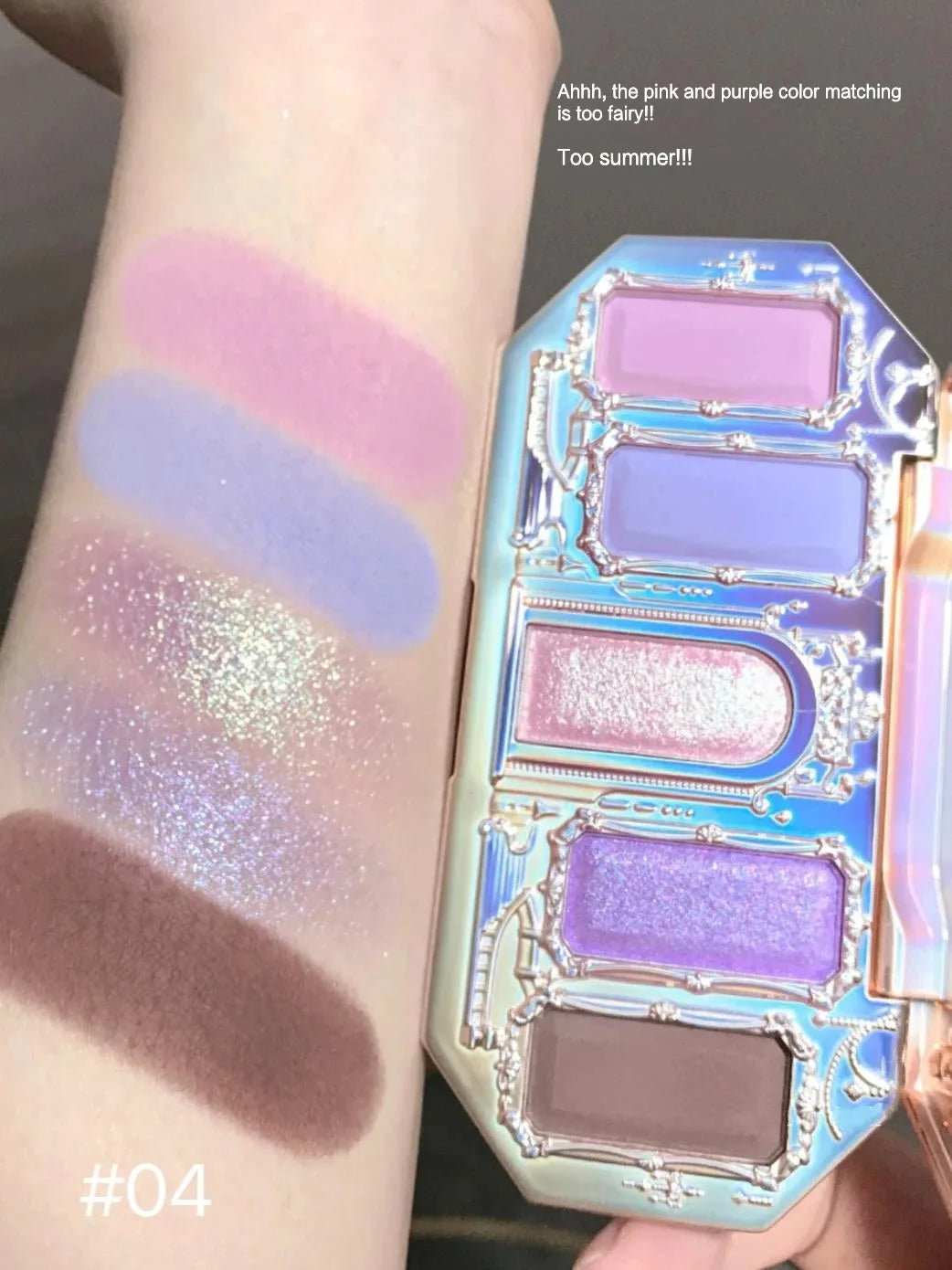 6-Color Swan Ballet Eyeshadow Palette - 35