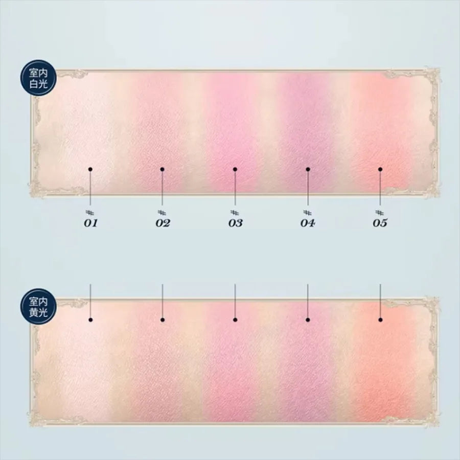 Matte Finish Rose Garden Blush Powder for Natural Cheek Contouring - 4