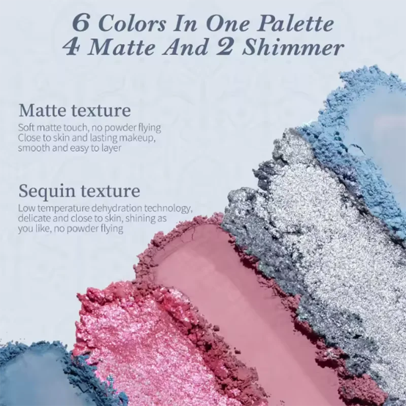 6-Color Shell Themed Eyeshadow Palette - 3