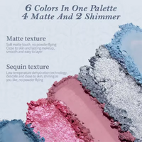 6-Color Shell Themed Eyeshadow Palette