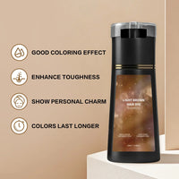 Instant Light Brown Hair Dye Shampoo for Gray Coverage