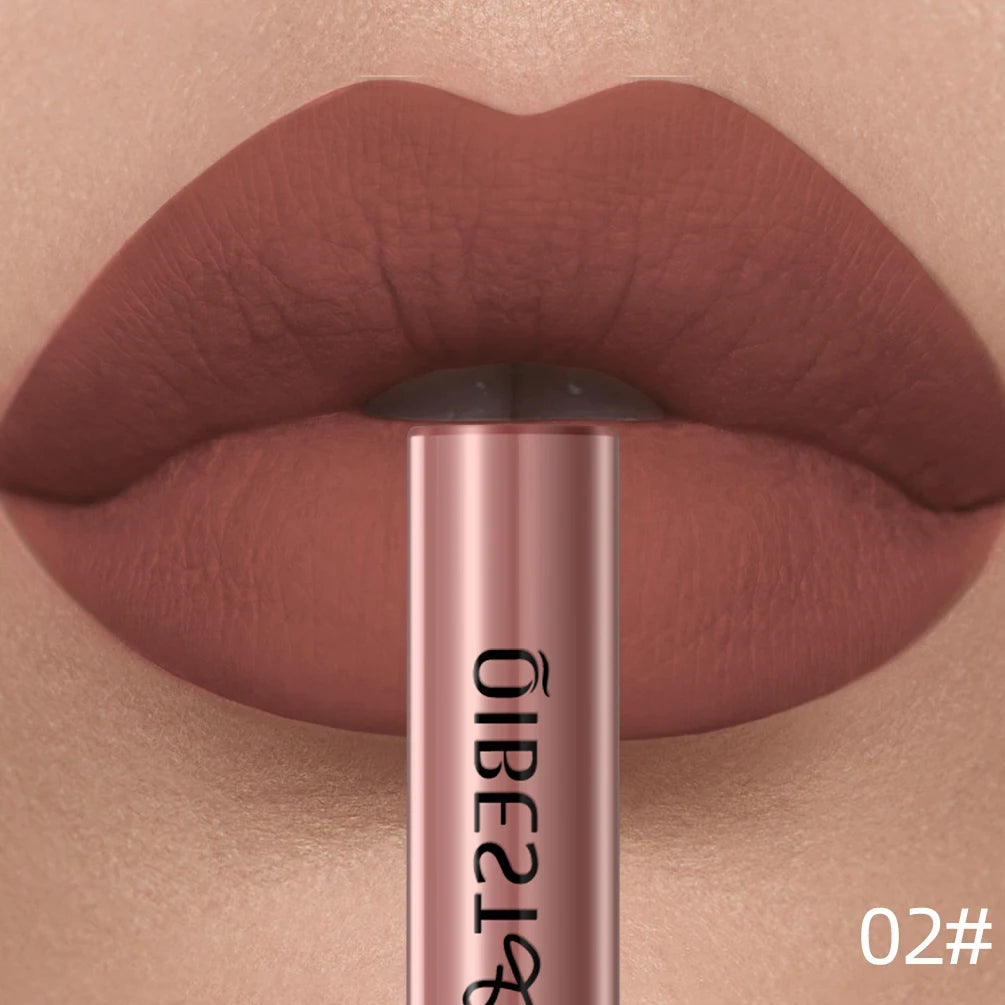 Long-Lasting Waterproof Velvet Matte Liquid Lipstick - 28