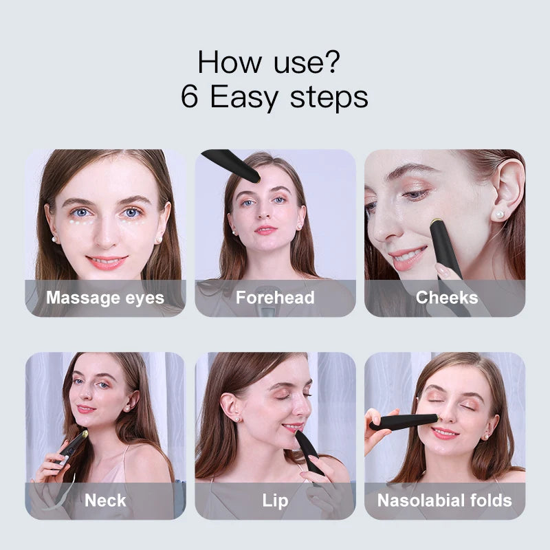 3-in-1 Heated Eye & Face Rejuvenation Wand - 5