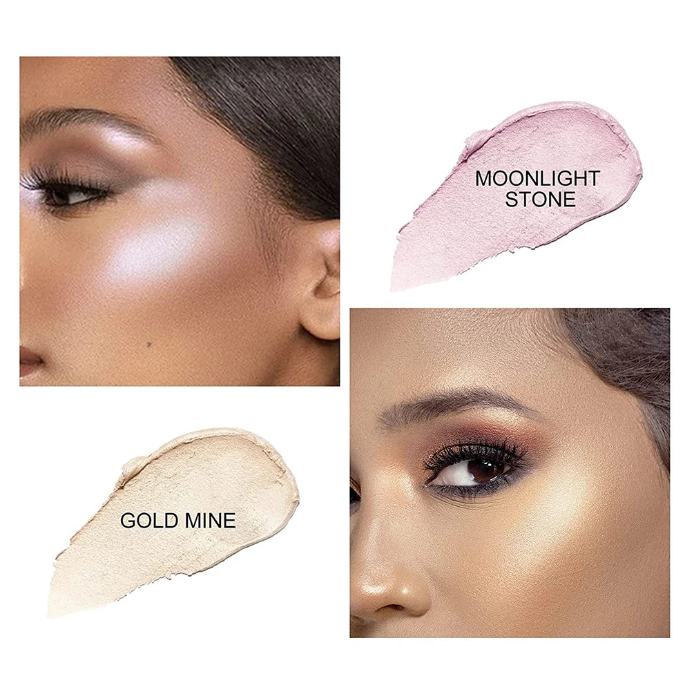 Creamy Face Highlighter and Contour Shimmer Stick - 4