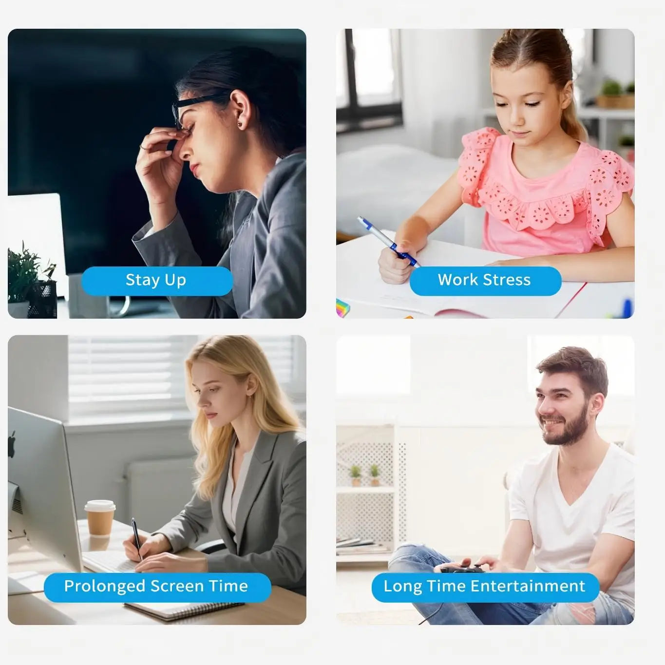 Heated and Cooling Eye Massager for Eye Strain - 6