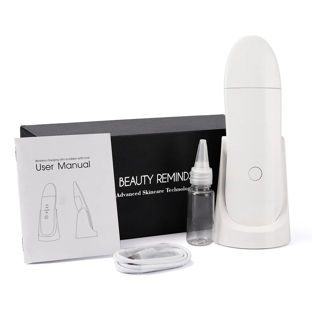 Ultrasonic Facial Skin Scrubber and Pore Deep Cleaning Device - 26