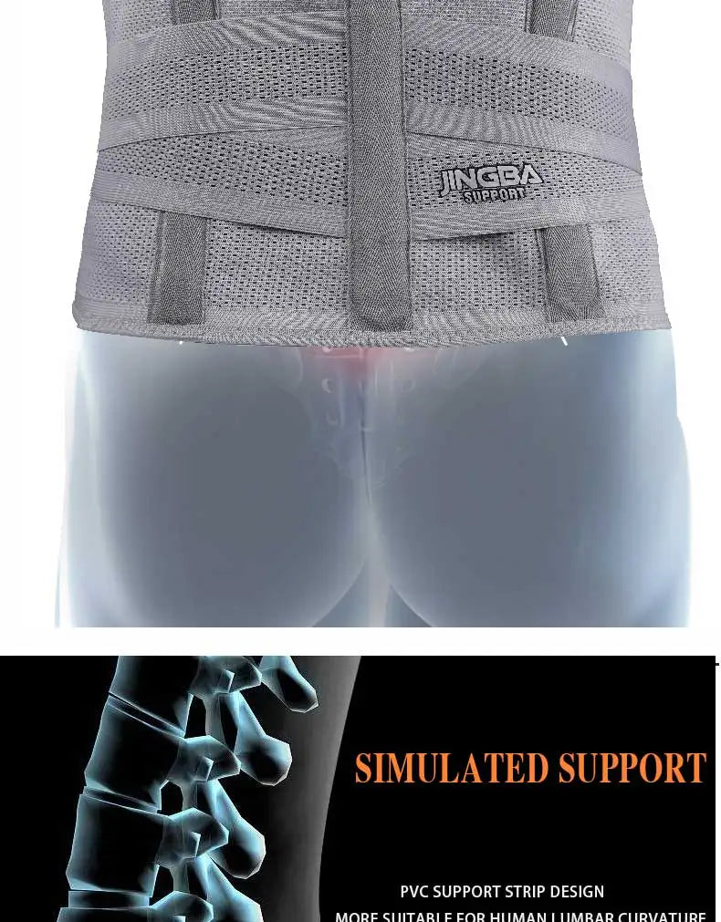 Adjustable Lumbar Support Belt for Back Pain and Fitness - 9