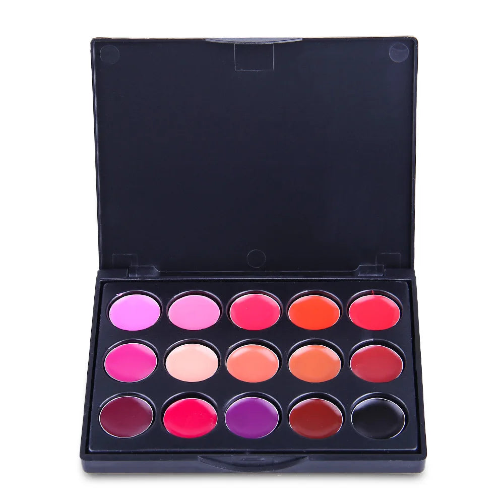 15-Color Long-Lasting Waterproof Lipstick Palette - 7