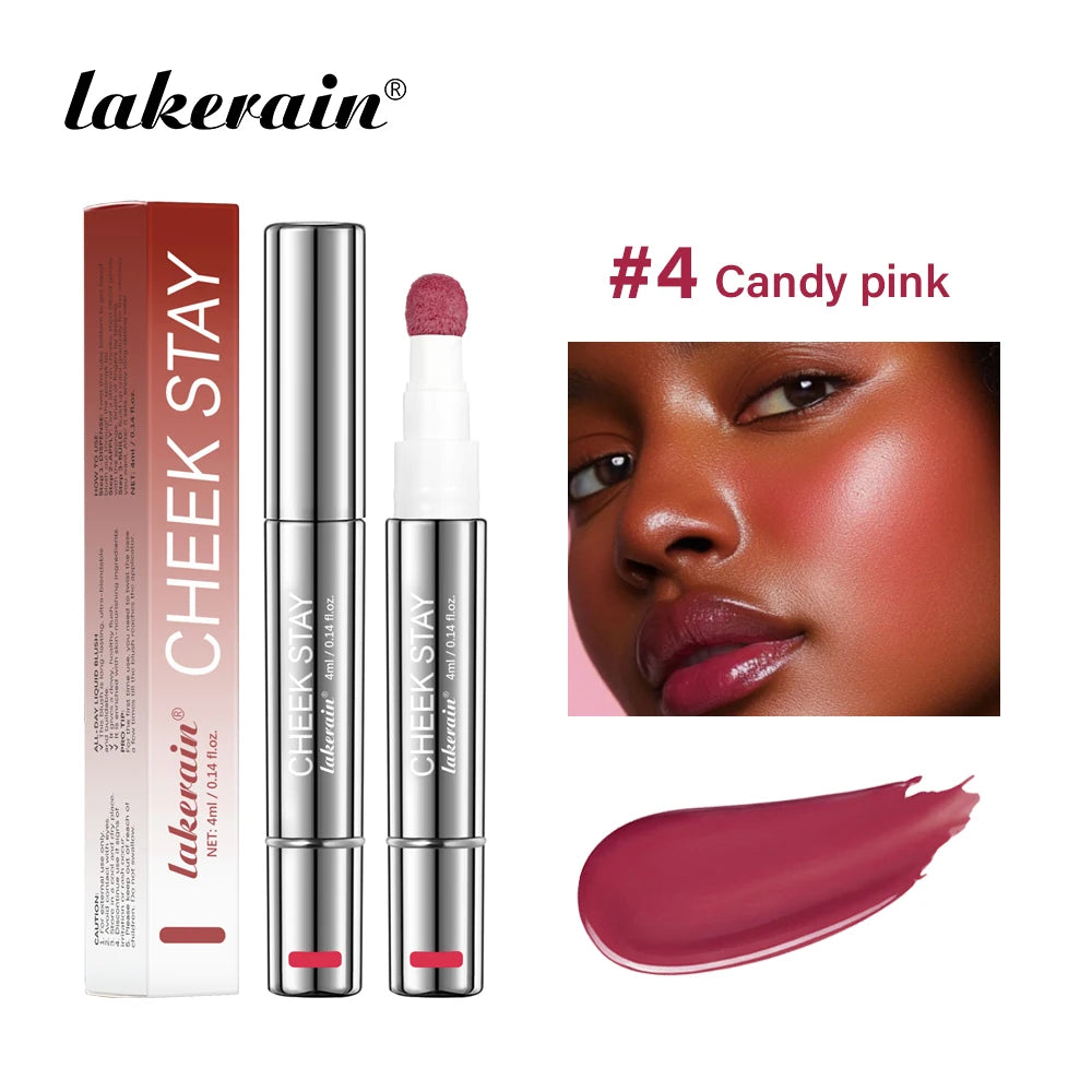 Long-Lasting Liquid Blush with Sponge Applicator - 20