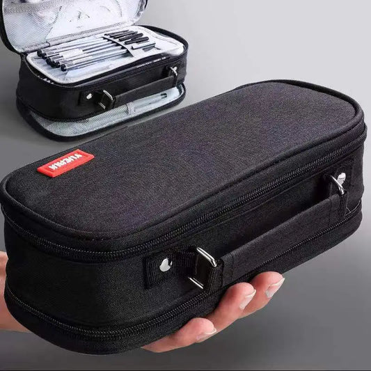 Large Capacity Triple-Layer Stationery and Organizer Pouch