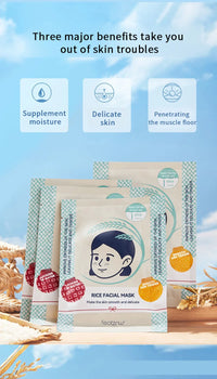 Hydrating Rice Extract Facial Sheet Mask for Glowing Skin