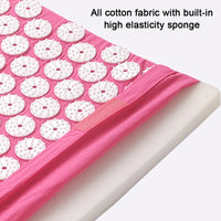 Acupressure Mat and Pillow Set for Muscle Pain Relief