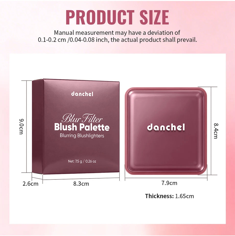 4-Color Soft-Focus Blurring Blush Palette - 15