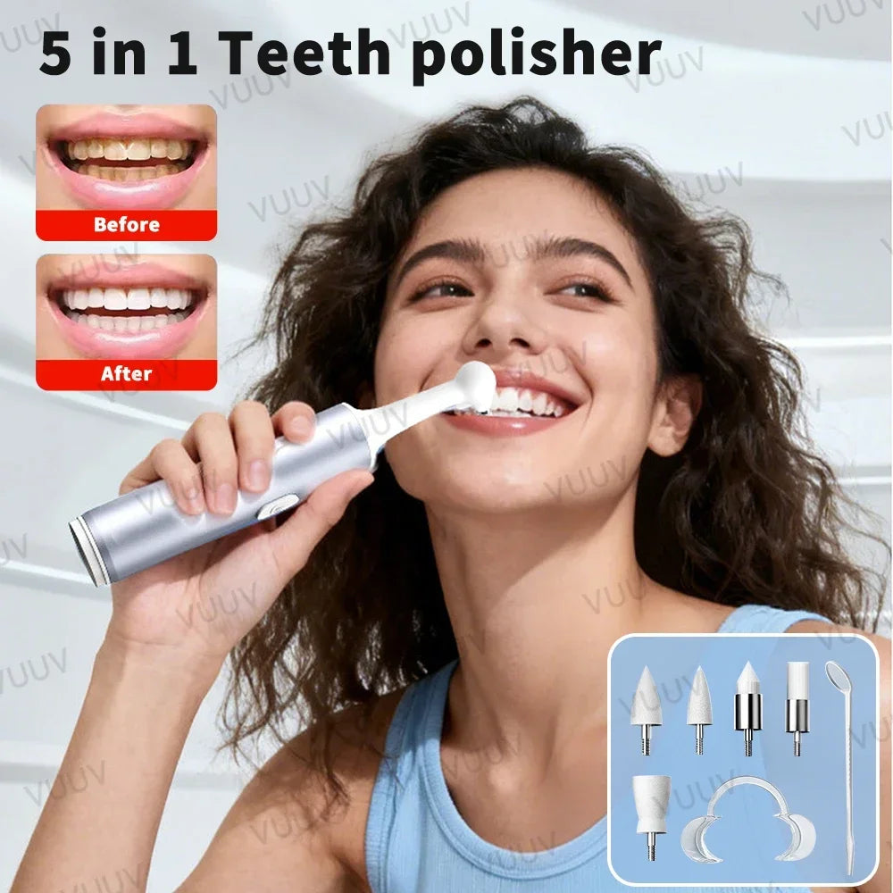 Electric Teeth Polishing and Stain Removal Kit - 7