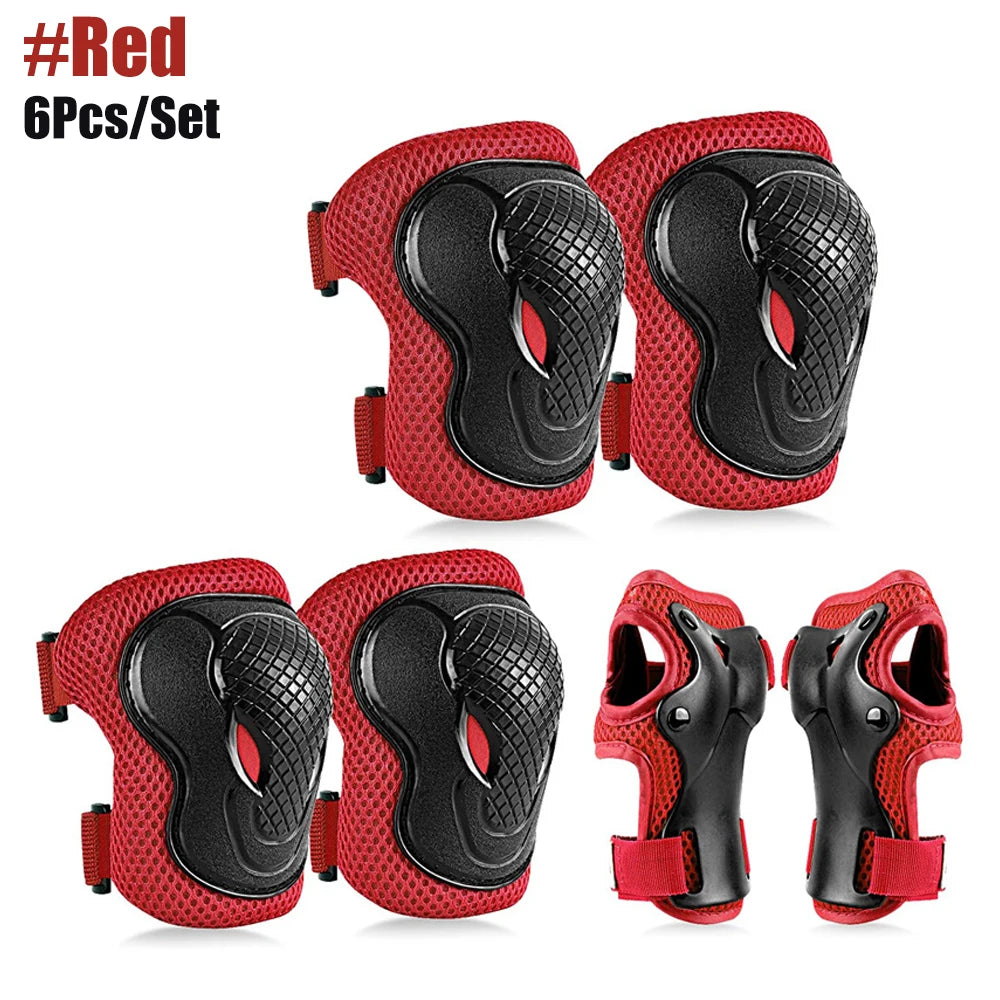 6-Piece Kids Protective Gear Set for Skating and Cycling - 18
