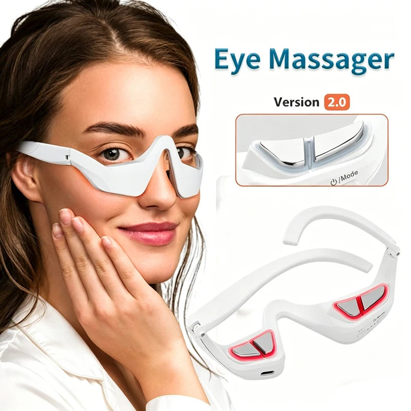 EMS Red Light Eye Massager for Dark Circles and Fatigue