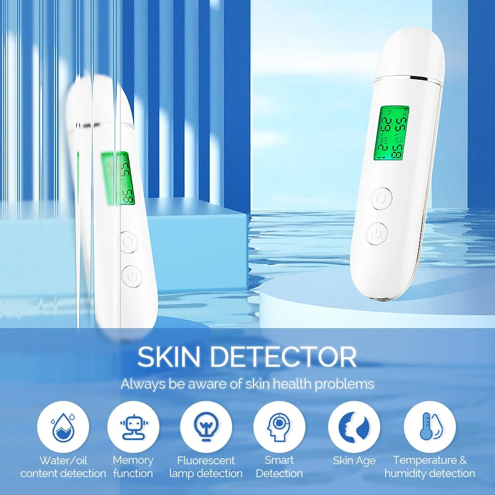 Digital Skin Moisture and Oil Content Analyzer - 8