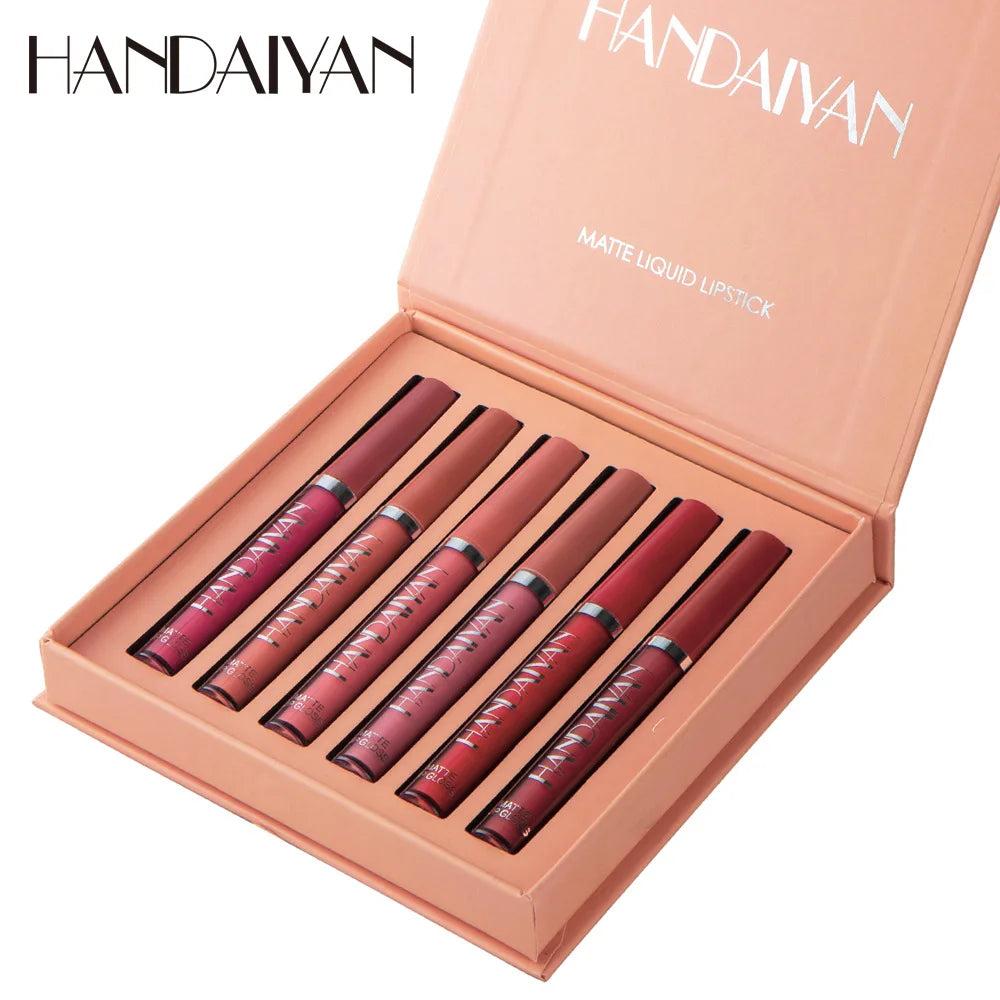 6-Piece Waterproof Matte Liquid Lipstick Set - 36