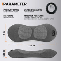 3-in-1 Heated Electric Back Massage Support Pillow