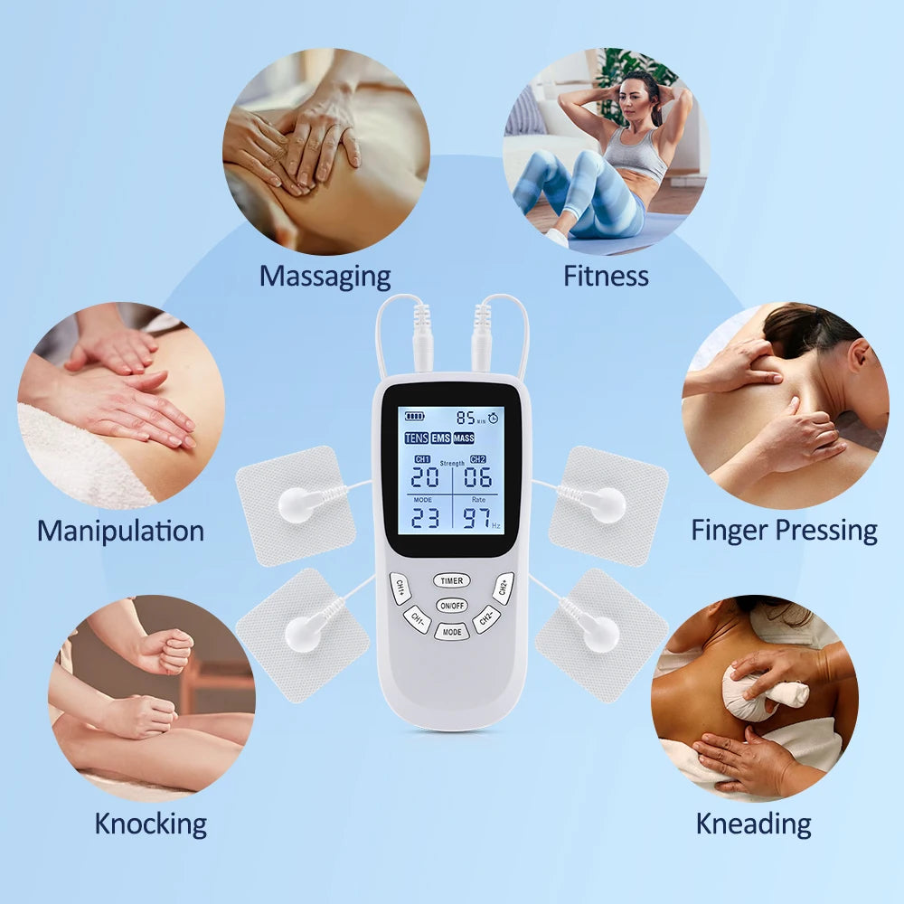 Dual-Channel TENS & EMS Muscle Stimulator for Pain Relief - 3