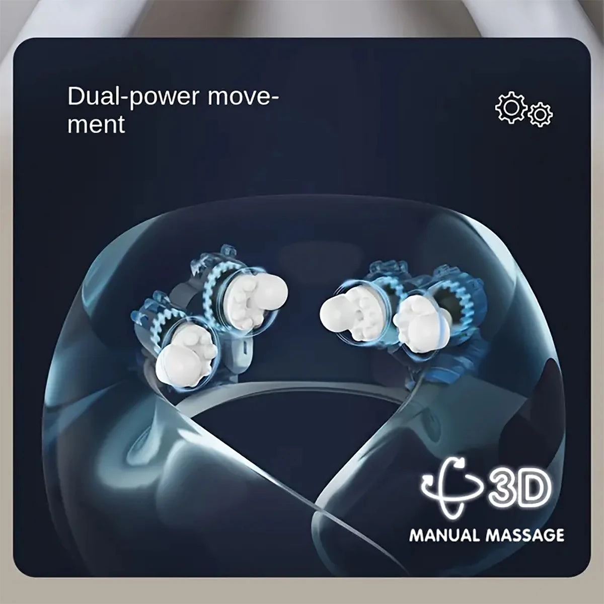 Portable Memory Foam Neck Massage Pillow - 8