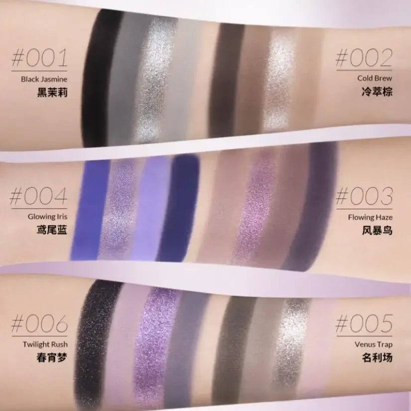 4-Color Shimmer & Matte Eyeshadow Palette - 4