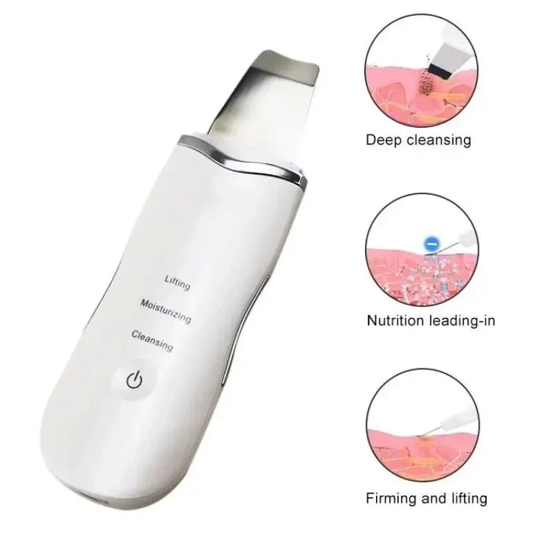 3-in-1 Ultrasonic Facial Skin Scrubber and Pore Cleaner - 2