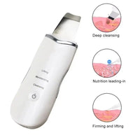 3-in-1 Ultrasonic Facial Skin Scrubber and Pore Cleaner