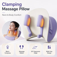 Ergonomic Heated Neck and Back Massage Pillow