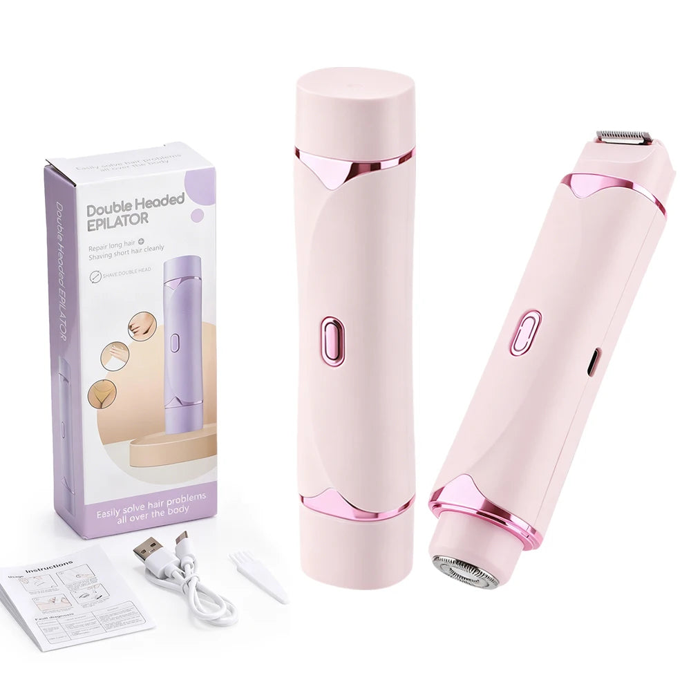 2-in-1 Waterproof Electric Body Hair Trimmer and Shaver - 27