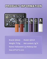 6-Piece Waterproof Velvet Matte Liquid Lipstick Set