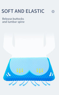 Orthopedic Honeycomb Gel Seat Cushion for Pain Relief