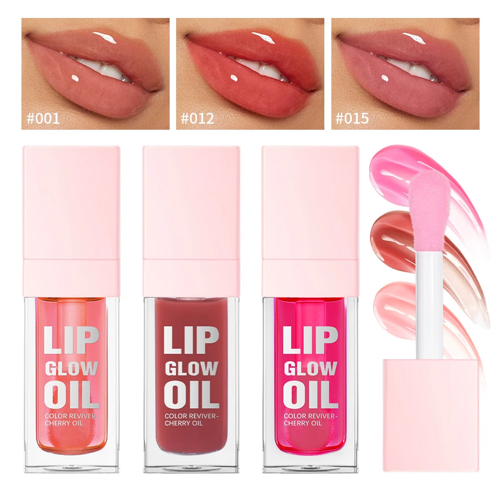 Hydrating Moisturizing Lip Glow Oil for Glossy Lips - 1