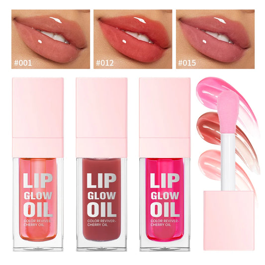 Hydrating Moisturizing Lip Glow Oil for Glossy Lips