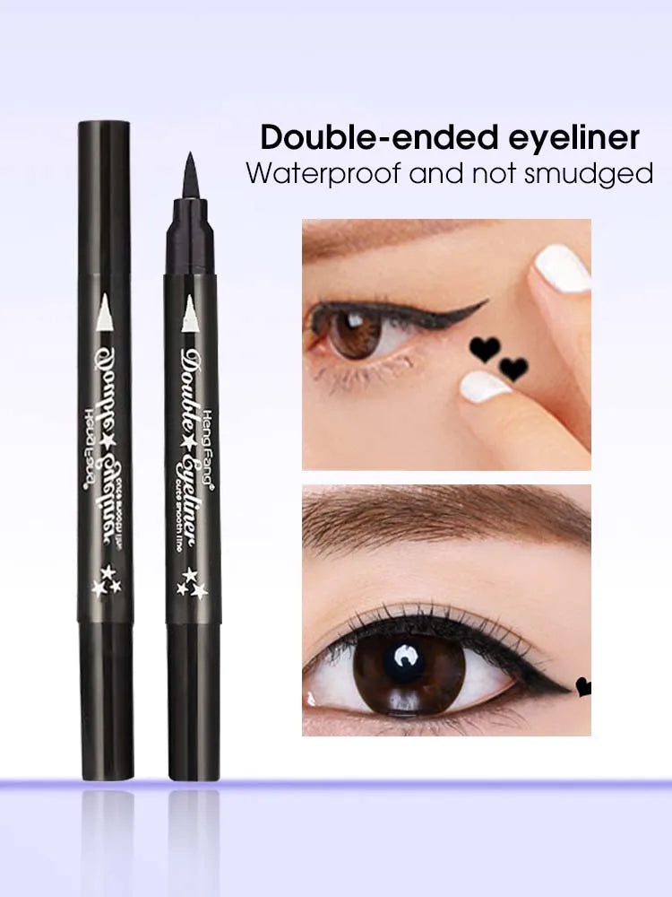 Double-Ended Waterproof Eyeliner with Decorative Stamp - 21