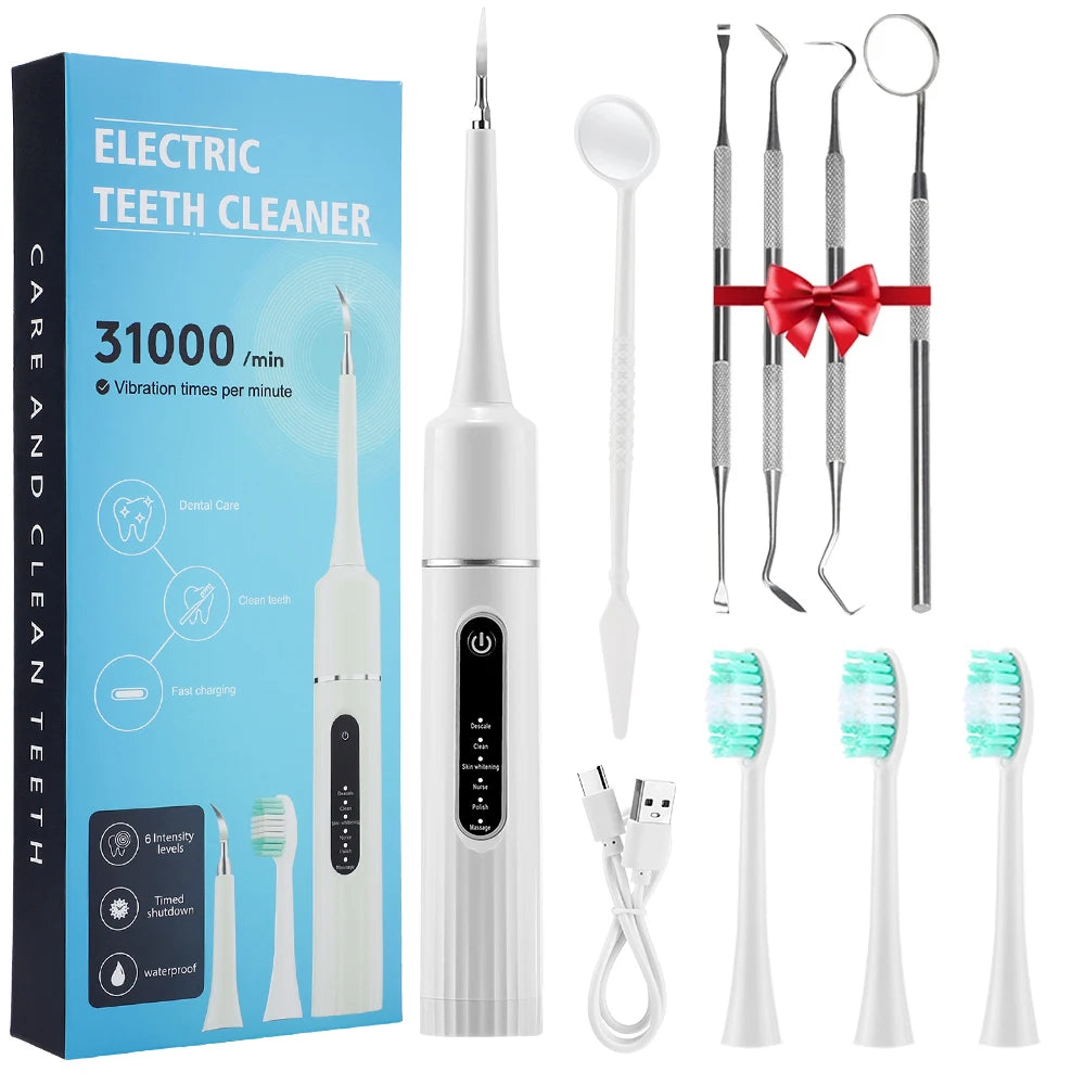 Electric Sonic Tooth Cleaner and Plaque Remover - 21
