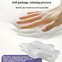 Butterfly Memory Foam Orthopedic Neck Pillow for Pain Relief