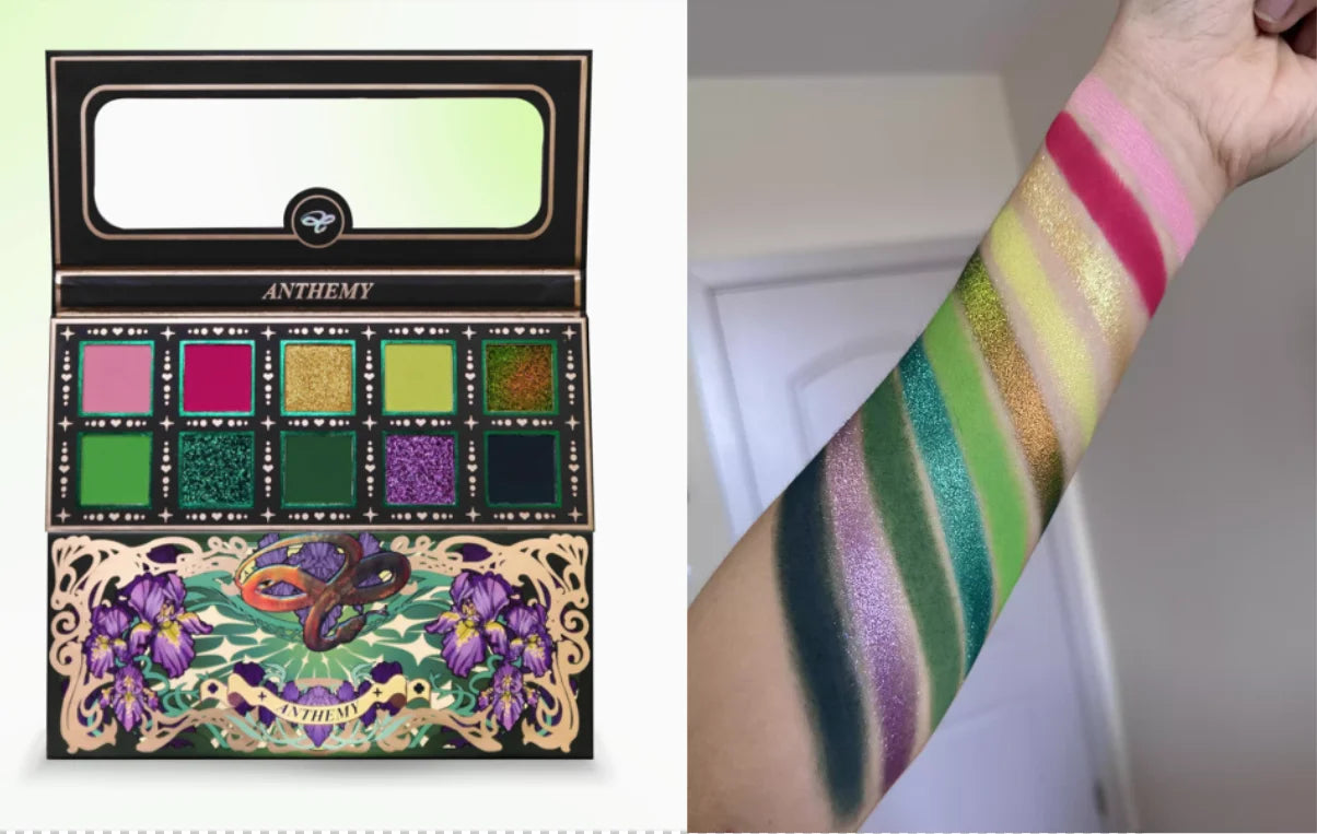 10-Color Waterproof Shimmer Eyeshadow Palette - 35