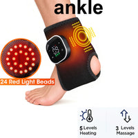 Wireless Heated Ankle Massage Brace for Joint Pain Relief