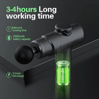 Portable Deep Tissue Percussion Massage Gun with 8 Heads