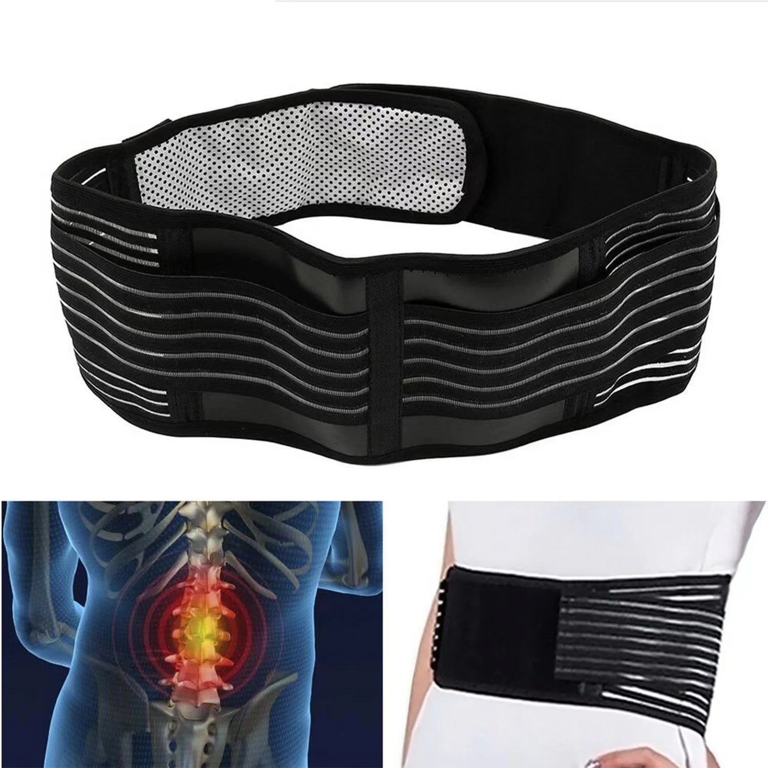 Self-Heating Magnetic Lumbar Support Belt - 15