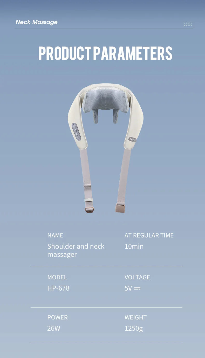 Cordless Deep Tissue Neck and Shoulder Massager - 24