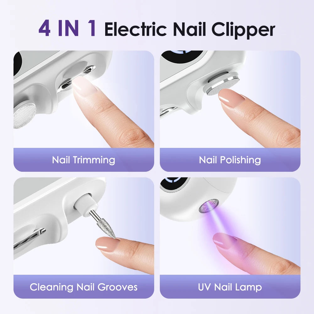 4-in-1 Automatic Electric Nail Trimmer and Manicure Tool - 4